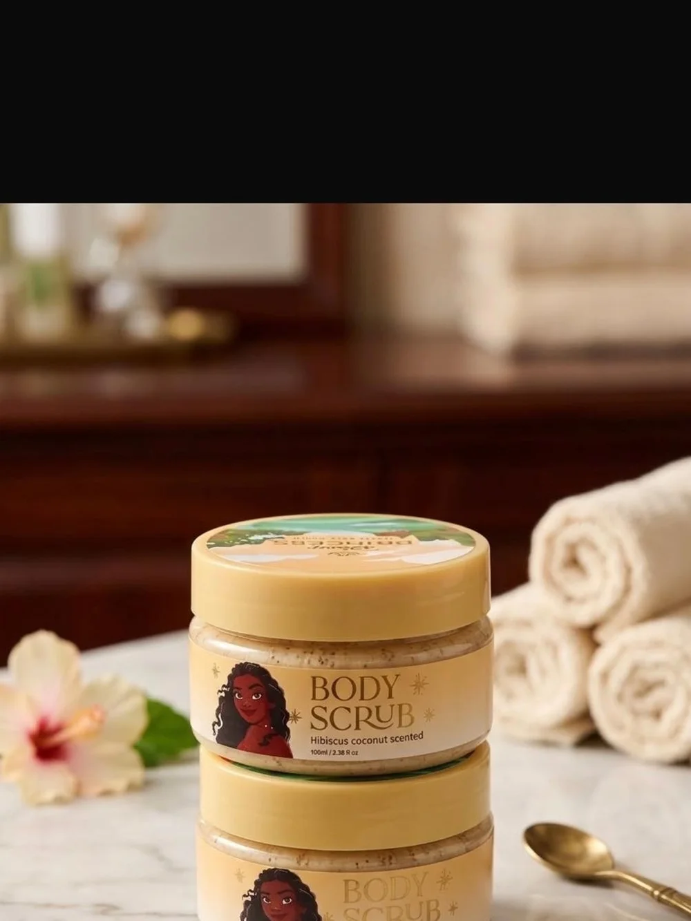 Body Scrub - Hibiscus Coconut Scented (Yellow)